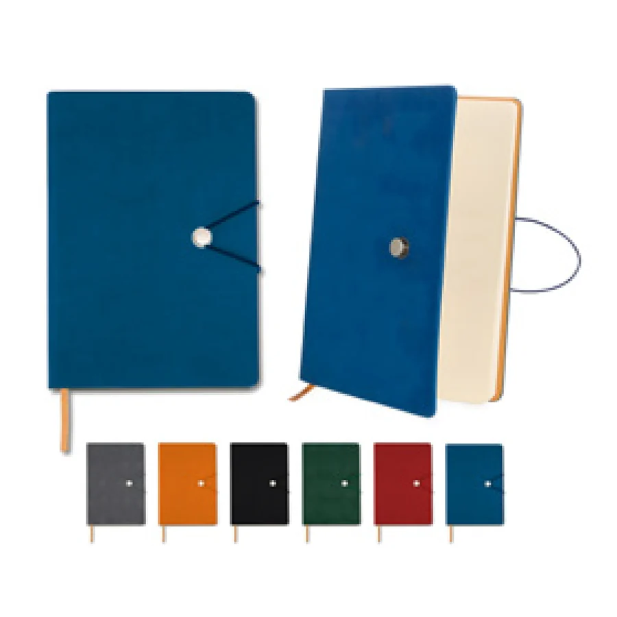 Caderneta Sintética com Fecho personalizado 18519-IA em fundo branco
