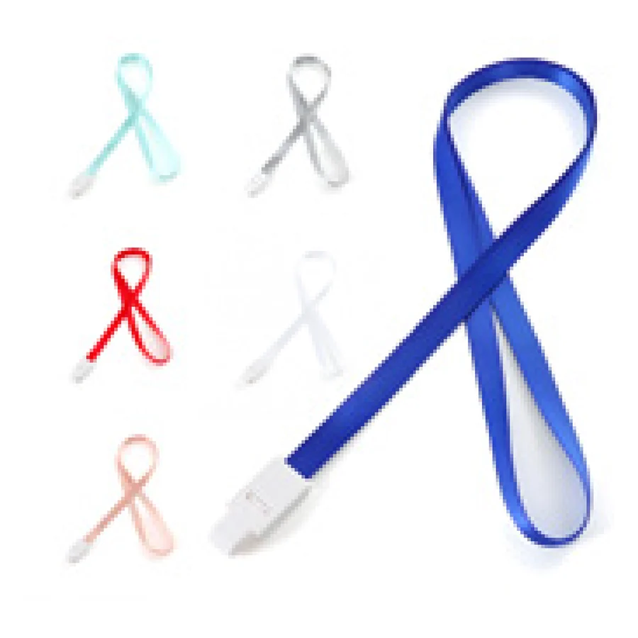 Cordão para Crachá Poliéster personalizado 06026-IA em fundo branco