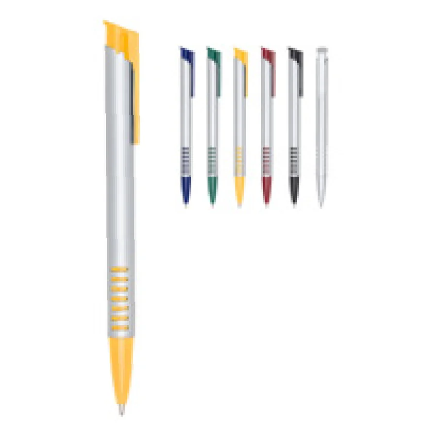 Caneta Plástica personalizado 3017D-IA em fundo branco