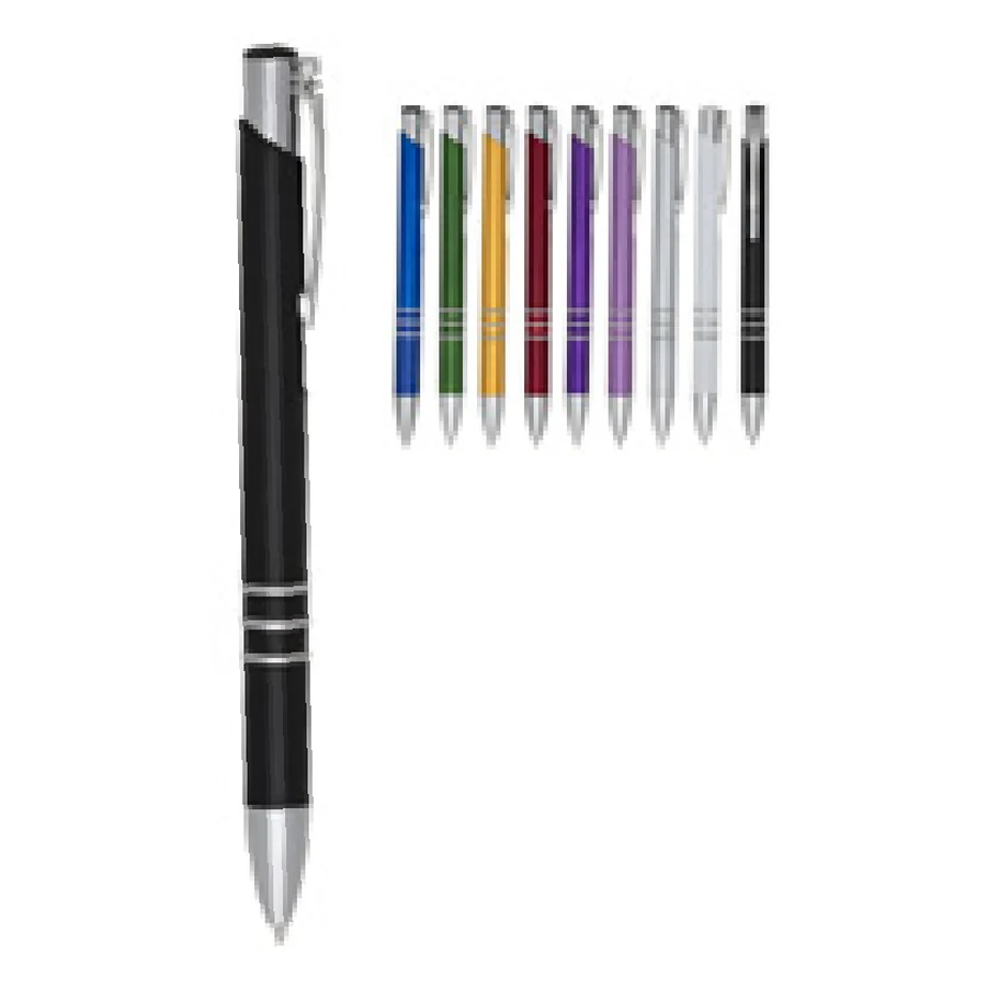 Caneta Plástica personalizado 08578-IA em fundo branco