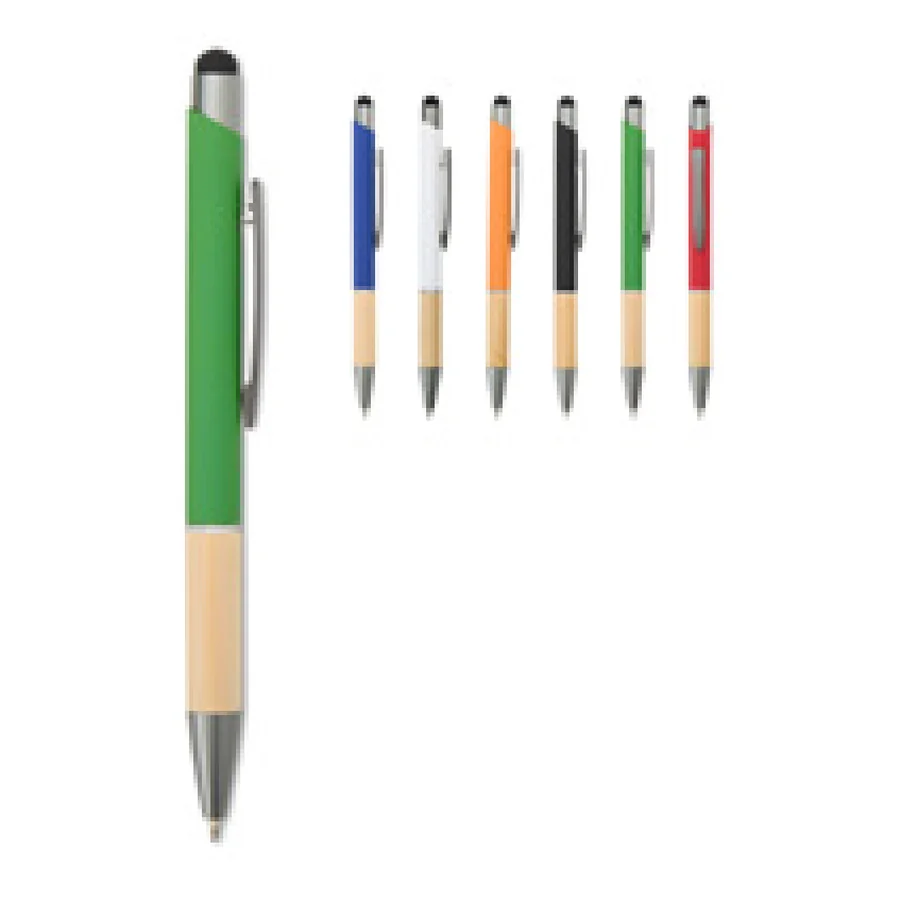 Caneta Metal Touch personalizado 15011B-IA em fundo branco