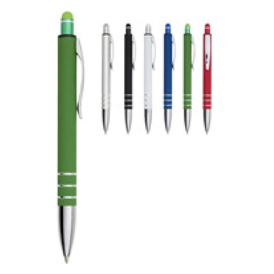 Caneta Metal Touch personalizado 06087T-IA em fundo branco