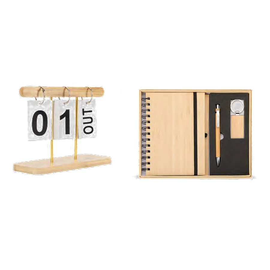 Calendário Permanente Bambu personalizado - código 19027-IA