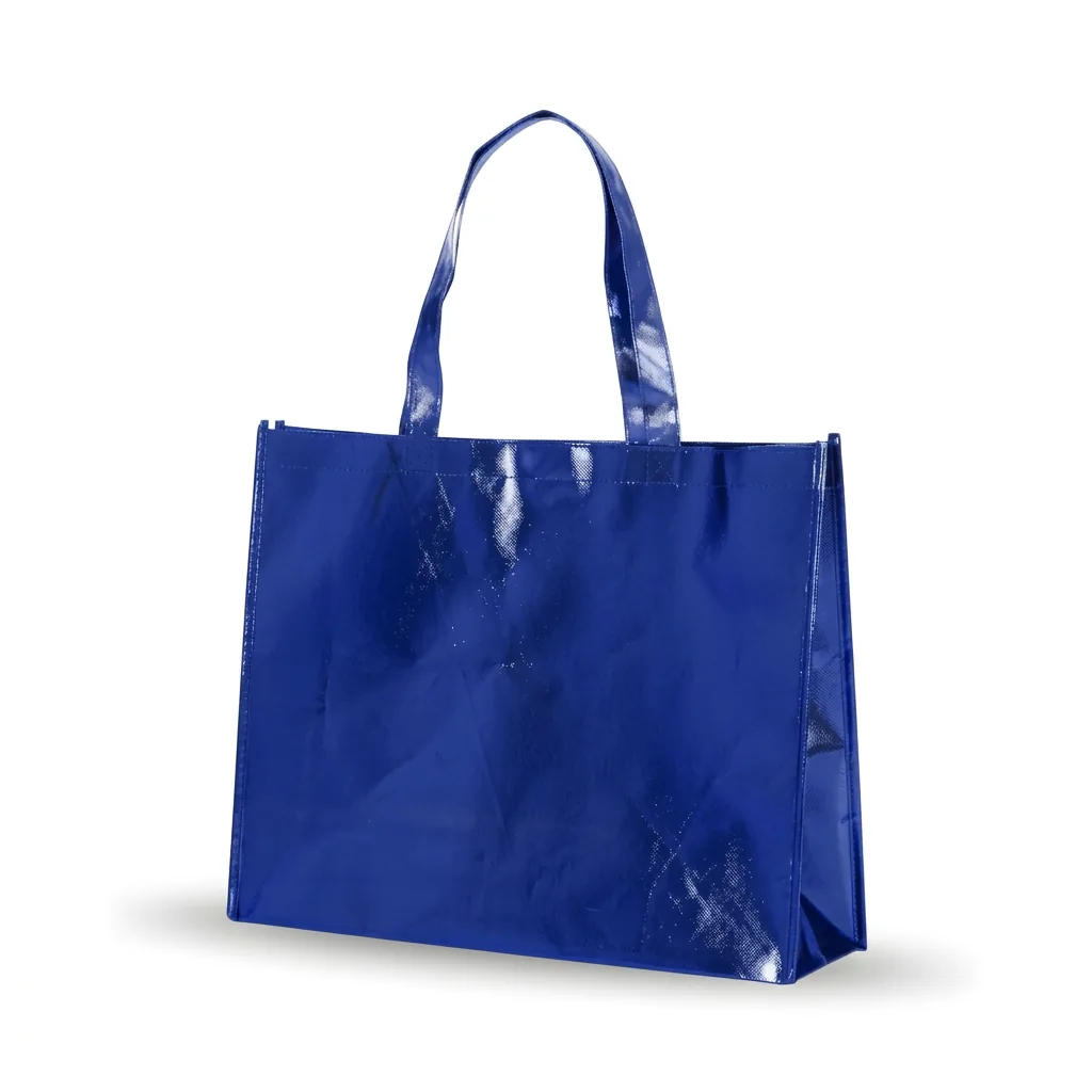 Sacola TNT Metalizada 18537P-IA em fundo branco