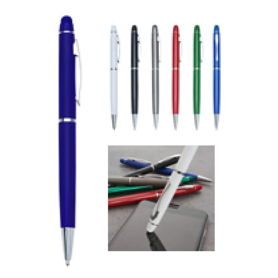 Caneta metal touch personalizado 18543-IA em fundo branco