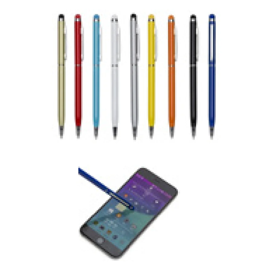 Caneta Metal Touch personalizado 13546B-IA em fundo branco
