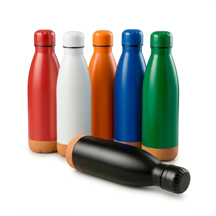 Garrafa térmica 500ml com cortiça personalizável, código 19011-IA