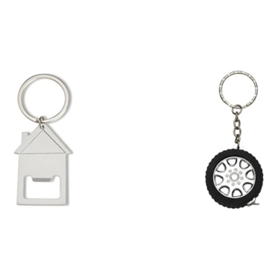 Chaveiro Metal Abridor personalizado 18691-IA em fundo branco