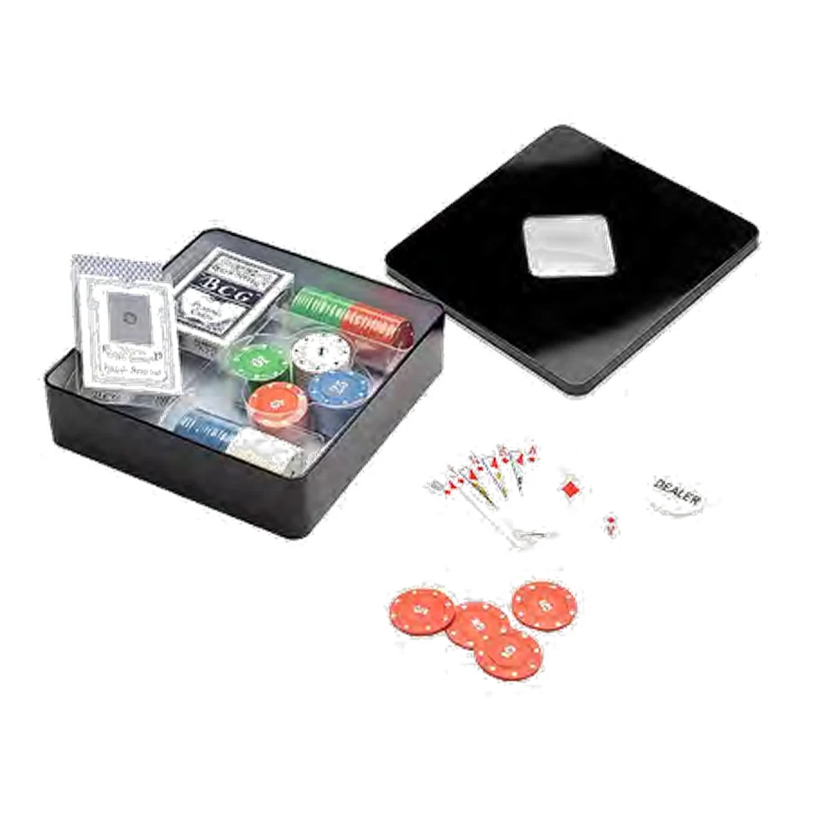 Kit Poker 100 Fichas personalizado - código 19054-IA