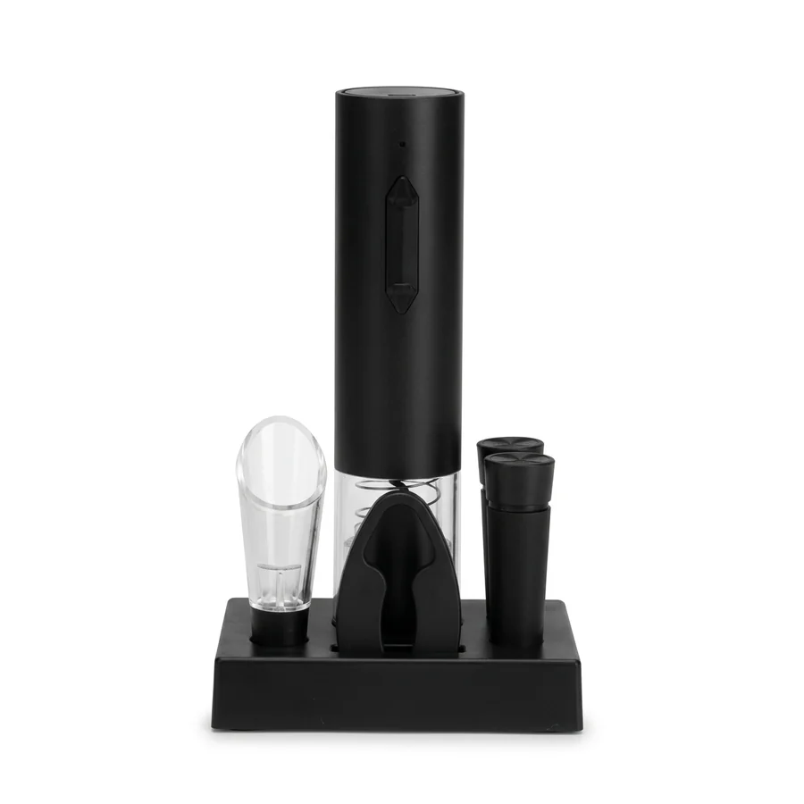 Kit Vinho 5 Peças (saca-rolhas elétrico) personalizável, código 09080-IA