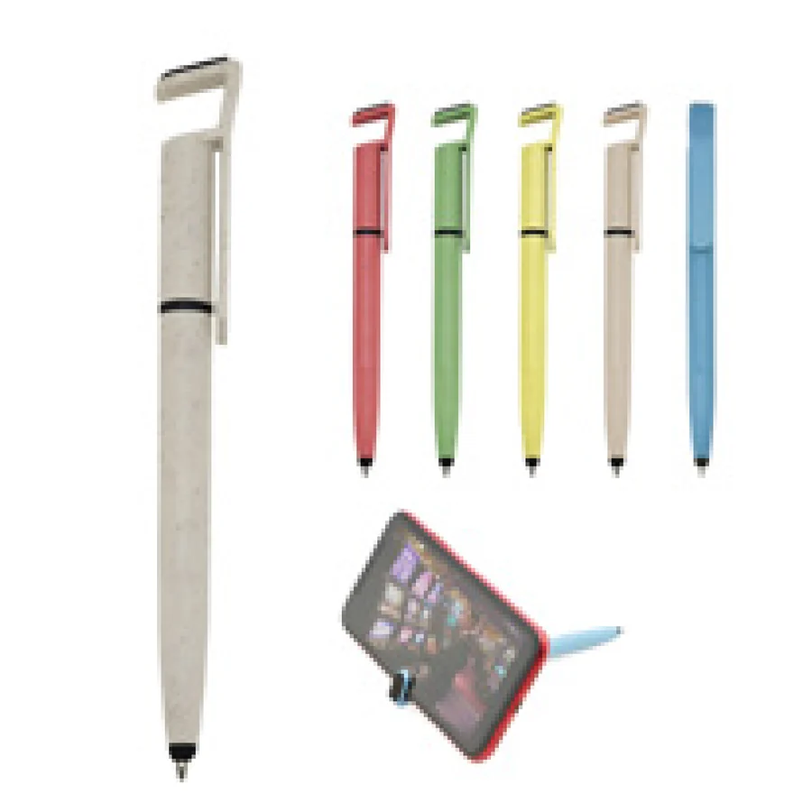 Caneta Fibra de Bambu personalizado 00708T-IA em fundo branco