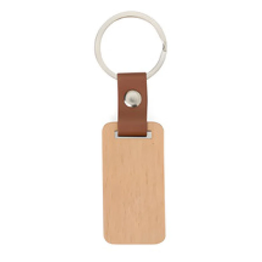 Chaveiro Madeira personalizado 08236-IA em fundo branco
