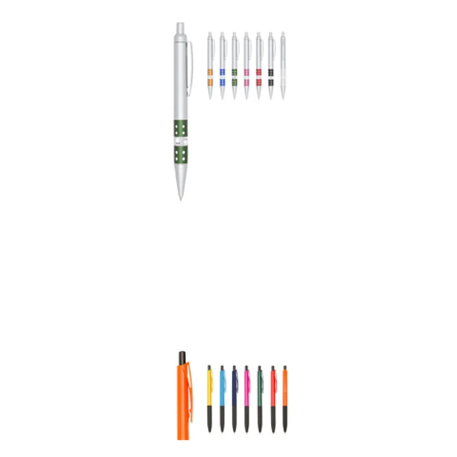 Caneta Plástica personalizado 00634-IA em fundo branco