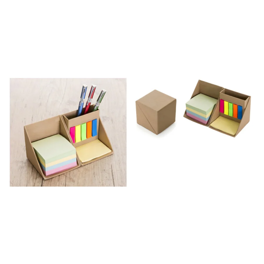Bloco de Anotações Cubo personalizado 12516-IA em fundo branco