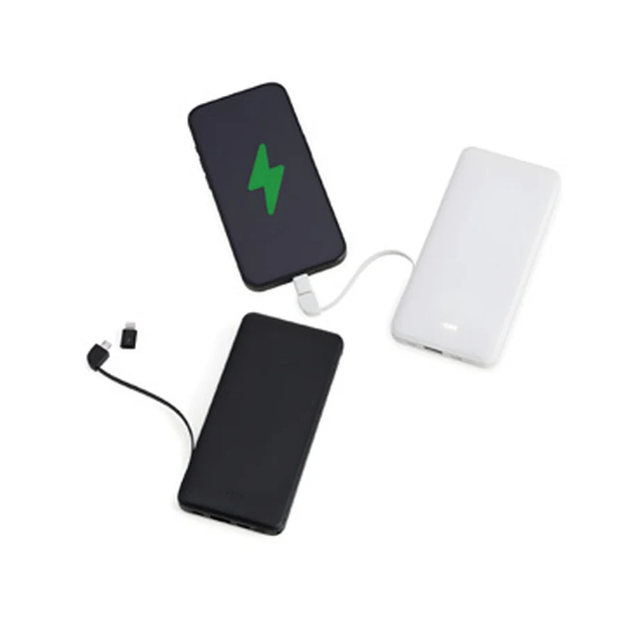 Power Bank 10.000mAh com Indicador LED - brinde corporativo personalizado