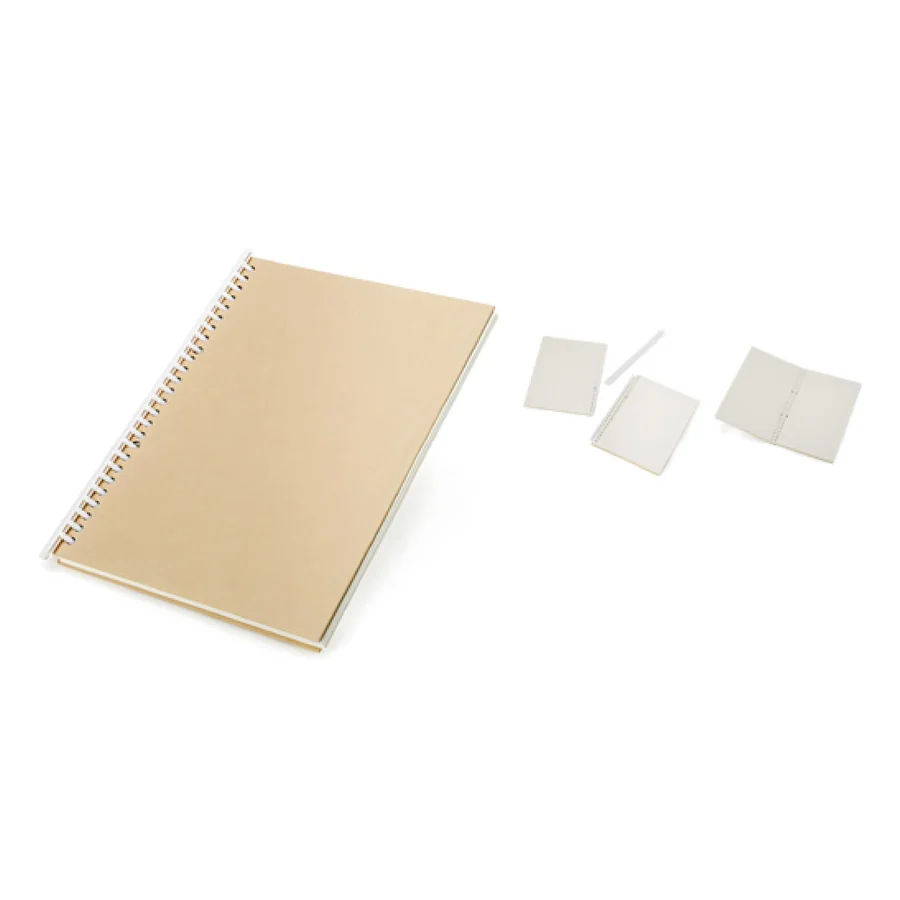 Caderno B5 Kraft personalizado 05061-IA em fundo branco