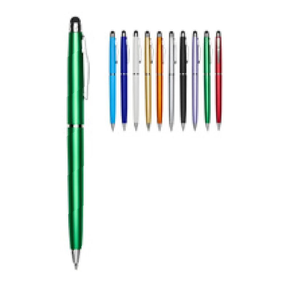 Caneta Plástica Touch personalizado 05091-IA em fundo branco