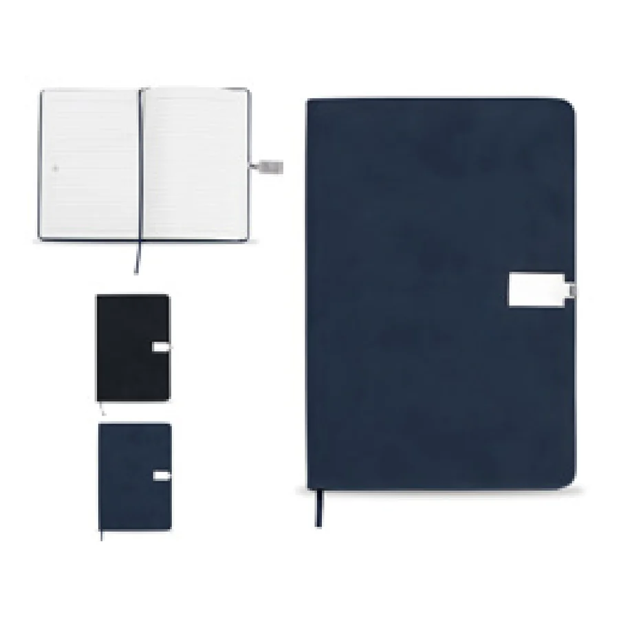Caderneta com Fecho personalizado 18504-IA em fundo branco