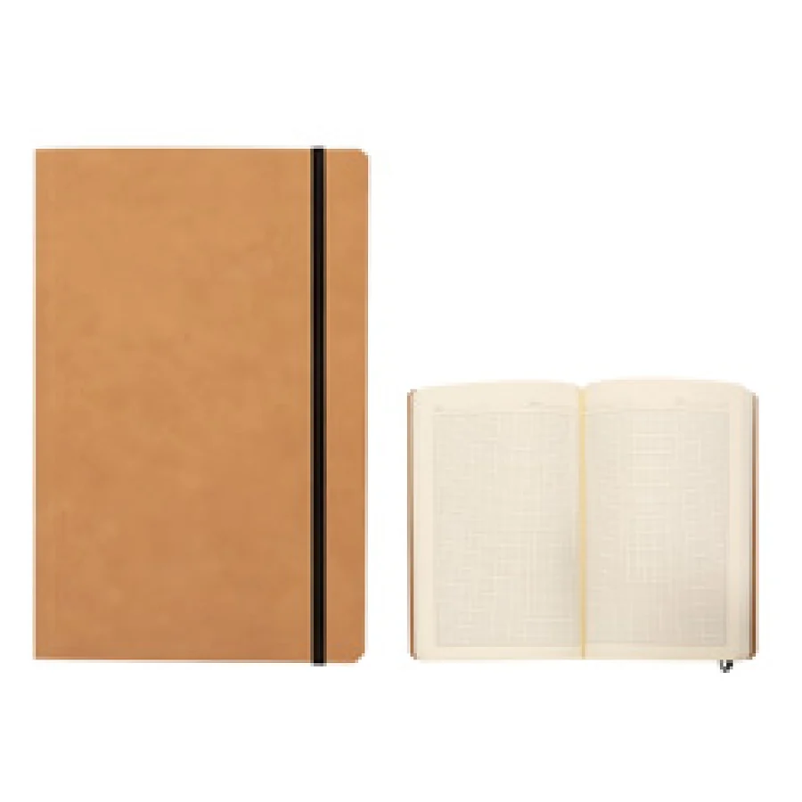 Caderneta em Kraft Quadriculado personalizado 03013Q-IA em fundo branco