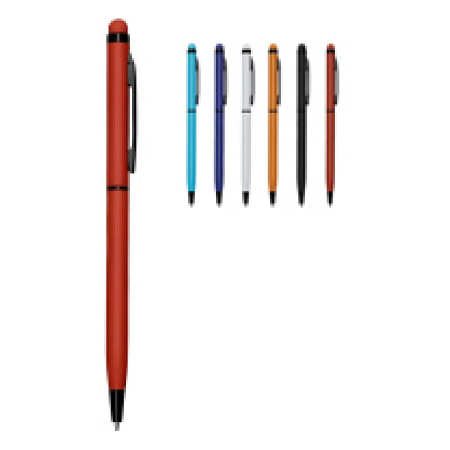 Caneta Metal Touch personalizado 13546T-IA em fundo branco