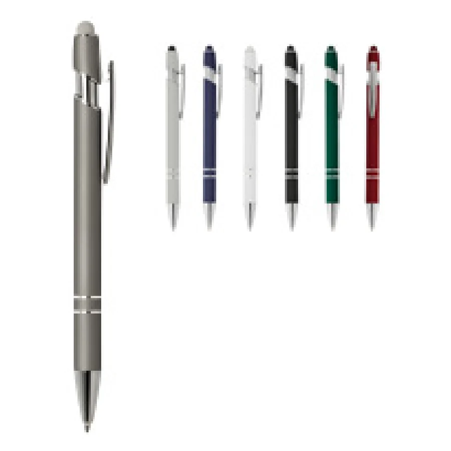 Caneta Metal Touch personalizado 05015B-IA em fundo branco
