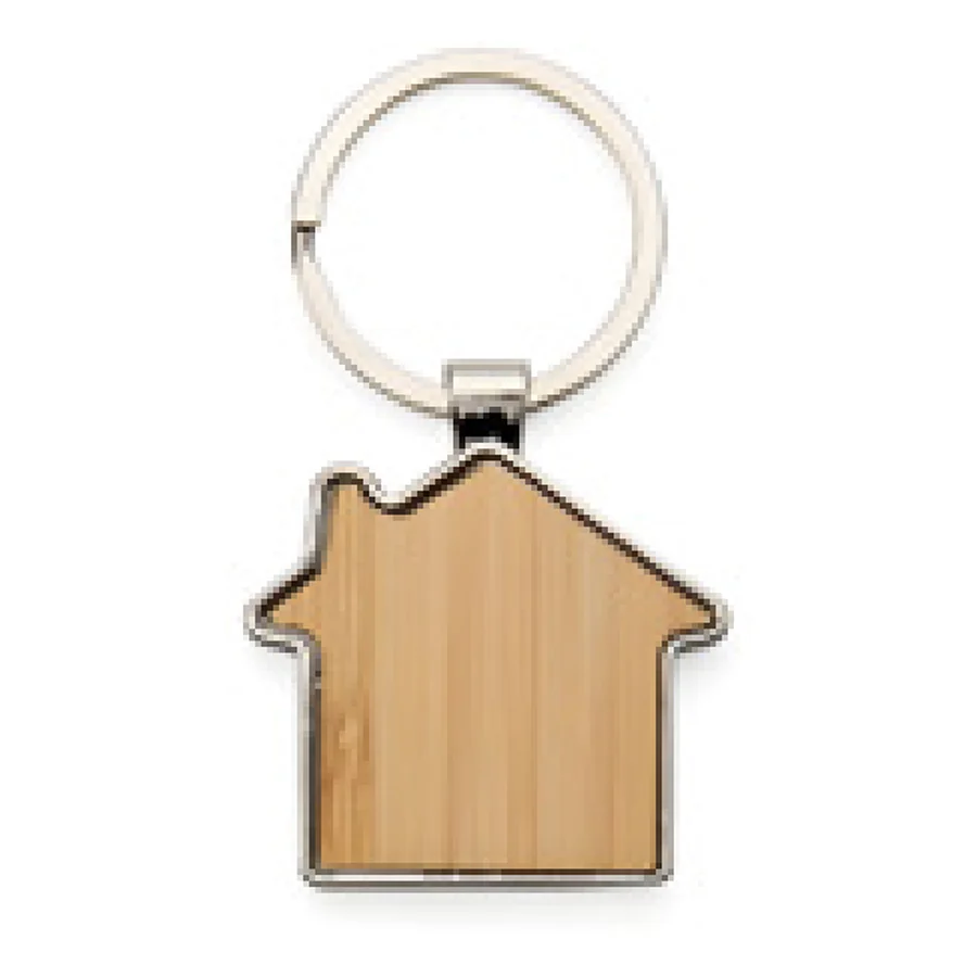 Chaveiro Metal Bambu personalizado 18909-IA em fundo branco