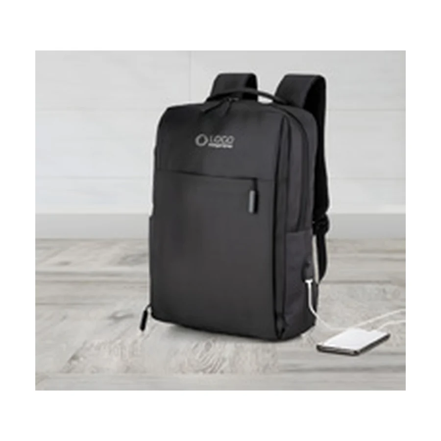 Mochila de Nylon USB 21L - brinde corporativo personalizado