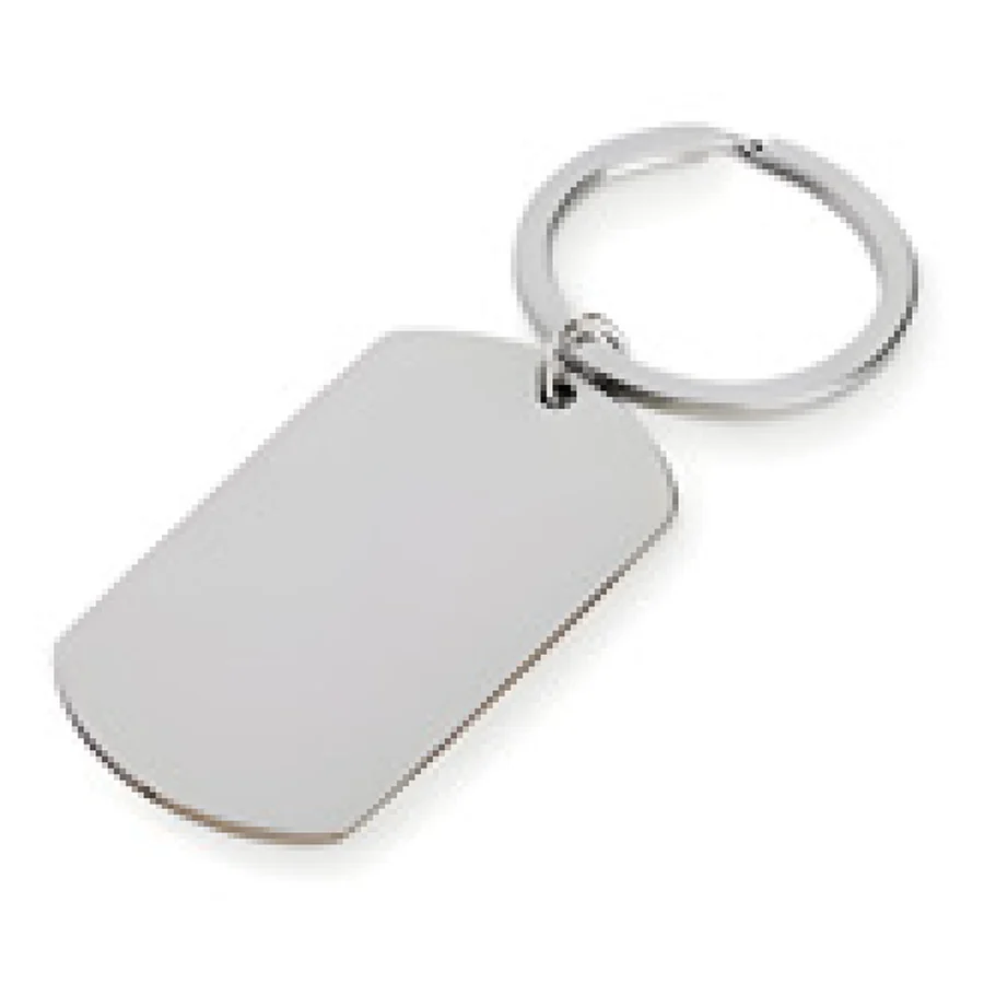 Chaveiro Metálico personalizado 18824-IA em fundo branco