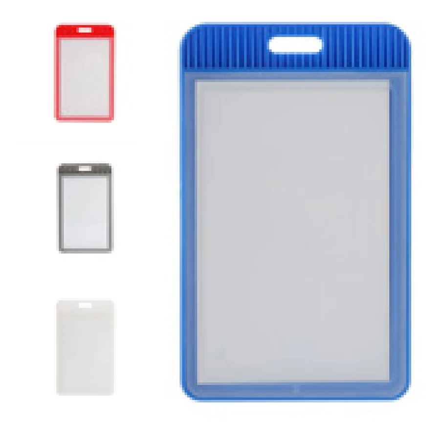Porta Crachá Plástico personalizado 06025-IA em fundo branco