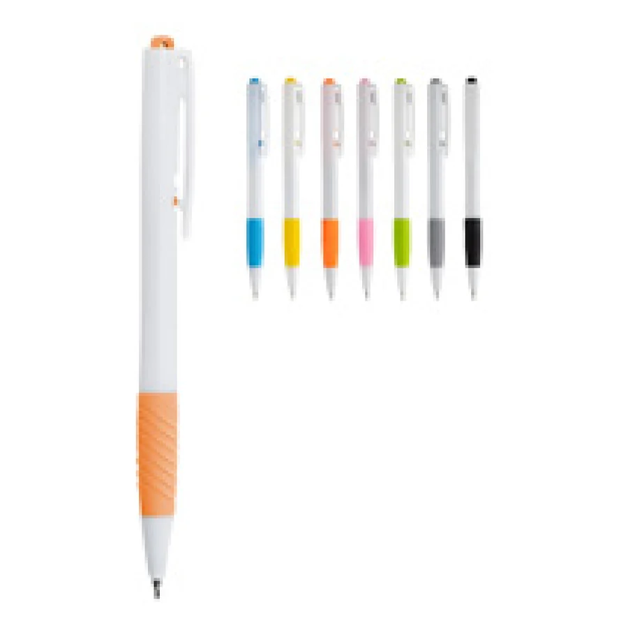 Caneta Plástica personalizado 05030-IA em fundo branco