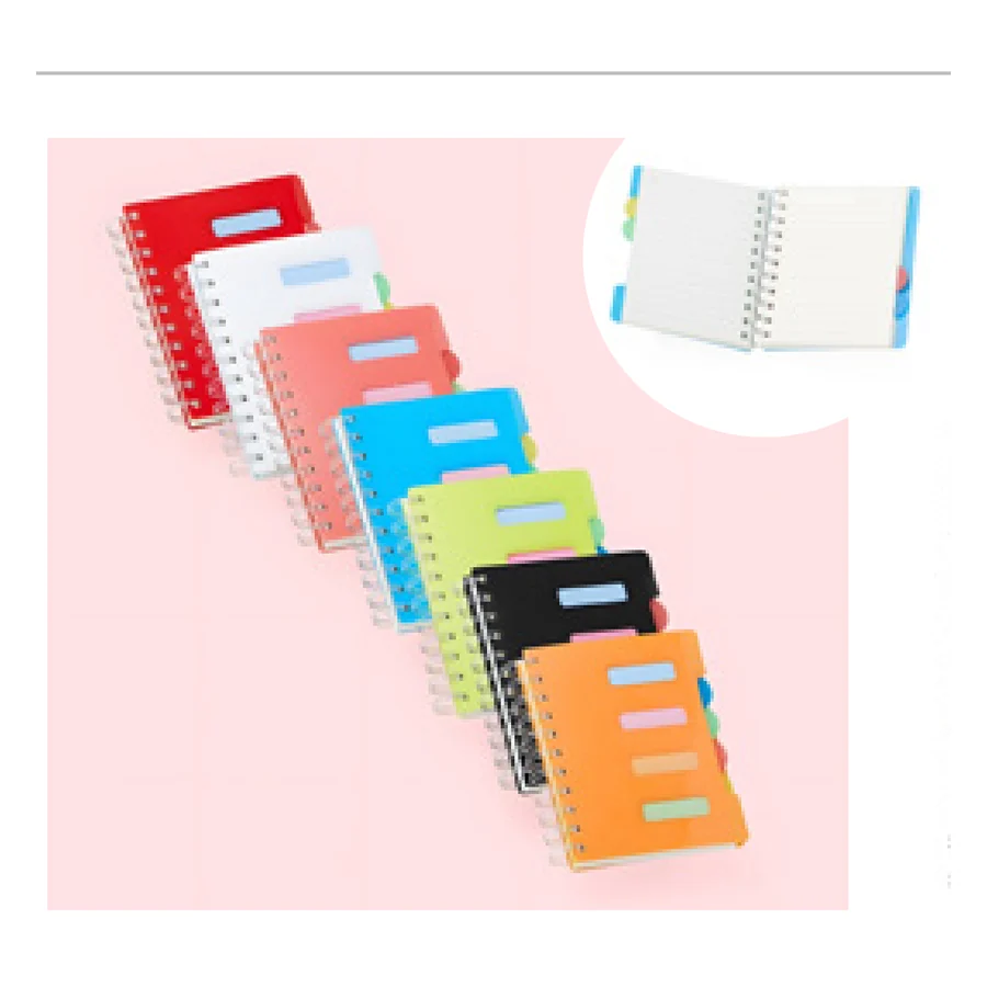 Caderno Pequeno com Divisórias personalizado 05043-IA em fundo branco